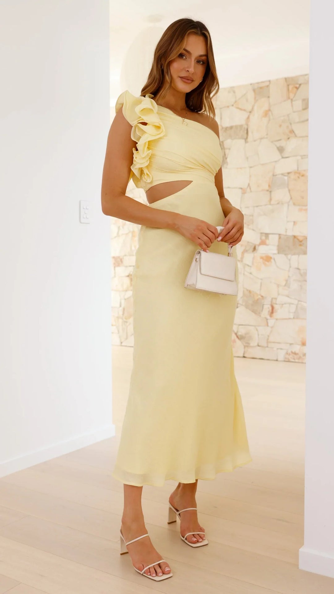 Blaire | One-Shoulder Cutout Maxi Dress