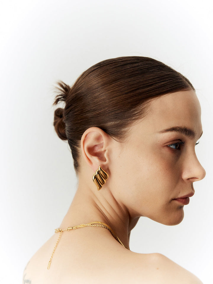 Aitana | Three Layer Wing Earrings