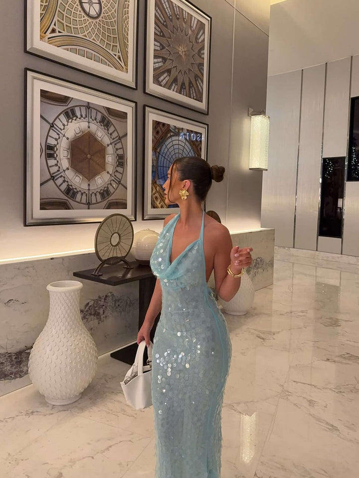 Leanna | Sparkling Sequin Maxi Dress