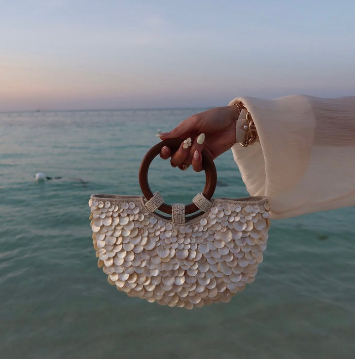 Linnea | Shell Embellished Mini Bag