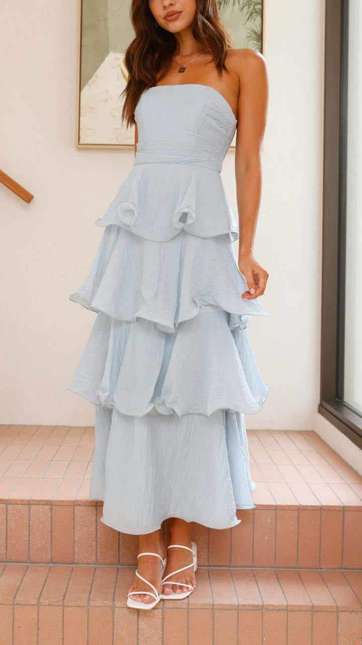 Kate | Tiered Ruffle Maxi Dress