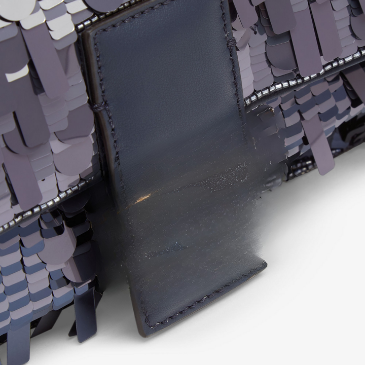 Bag Blue Sequins & Leather – Fnd Bgtt