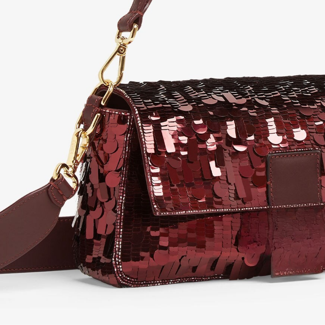Bag Red Sequin & Leather – Fnd Bgtt