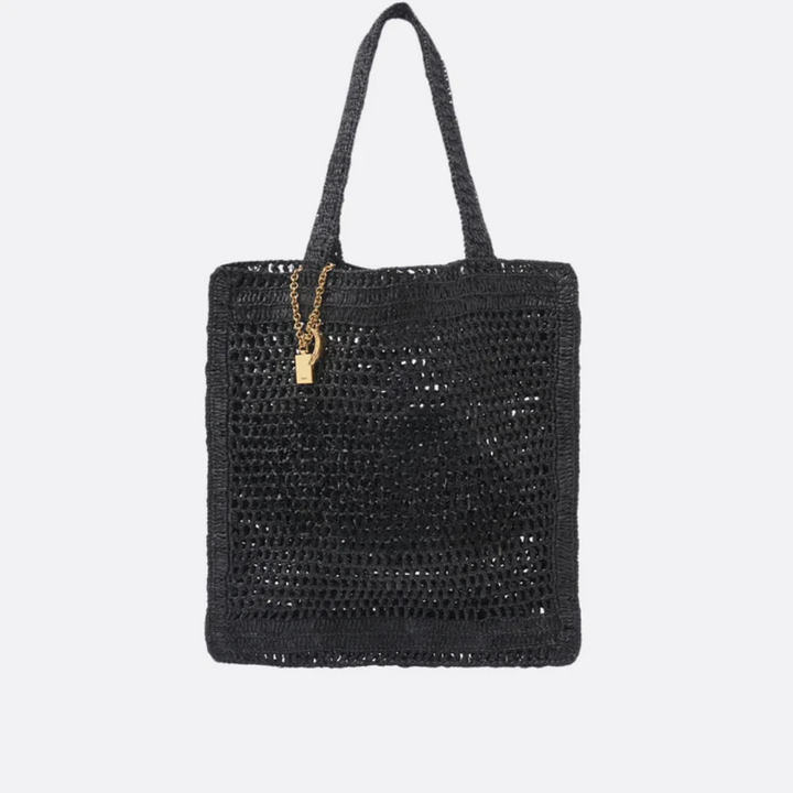 Bag Summer Banana in Raffia