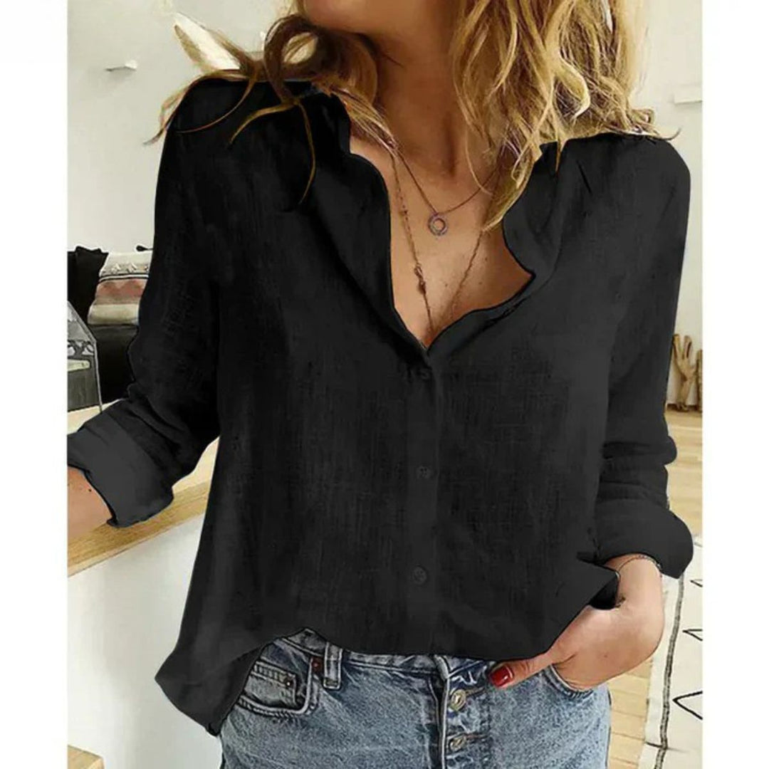 Linen Button-Up Shirt