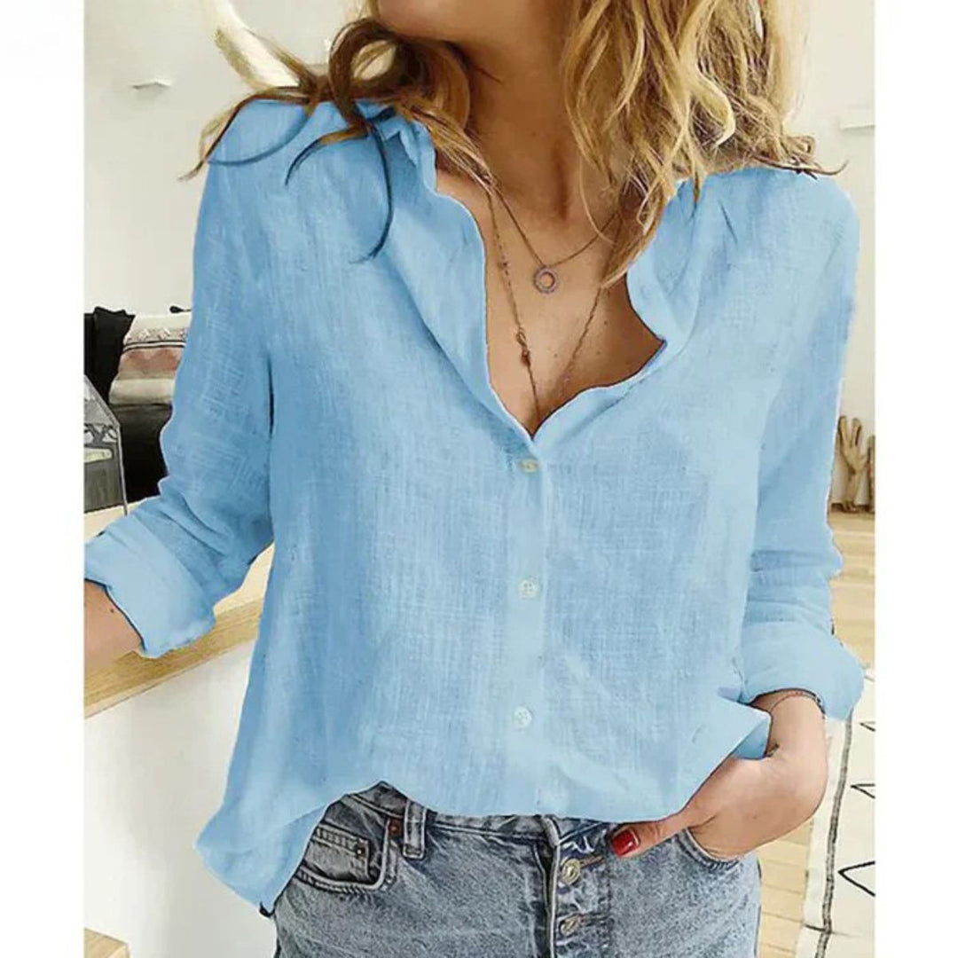 Linen Button-Up Shirt