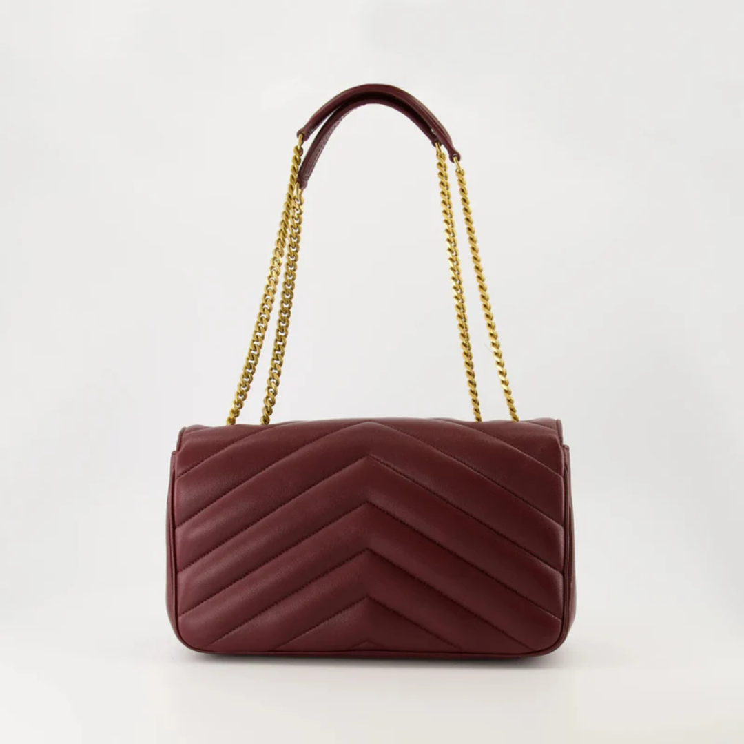 Bag  Small Matelassé Lambskin Bordeaux – SL