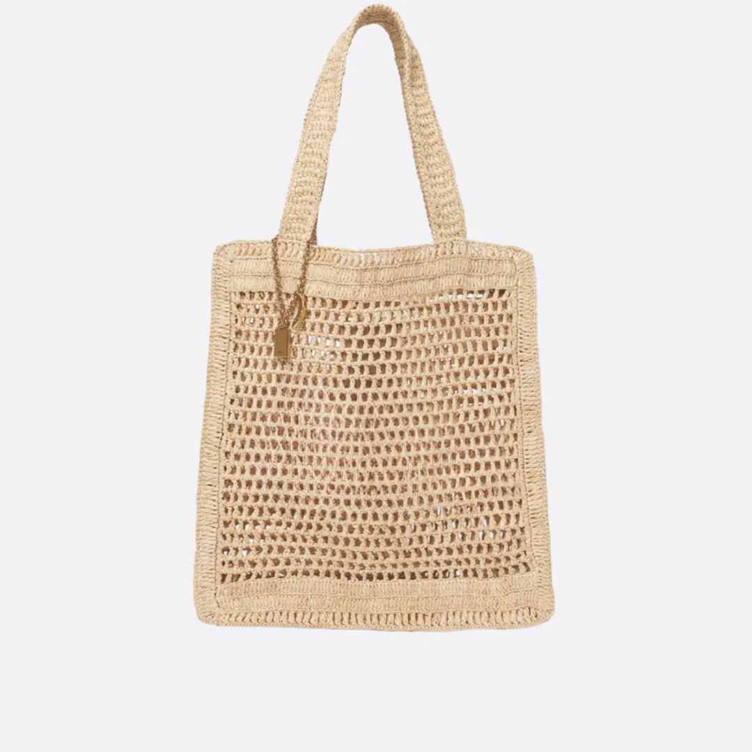 Bag Summer Banana in Raffia