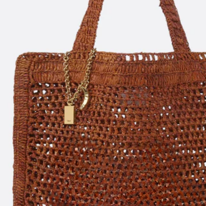 Bag Summer Banana in Raffia