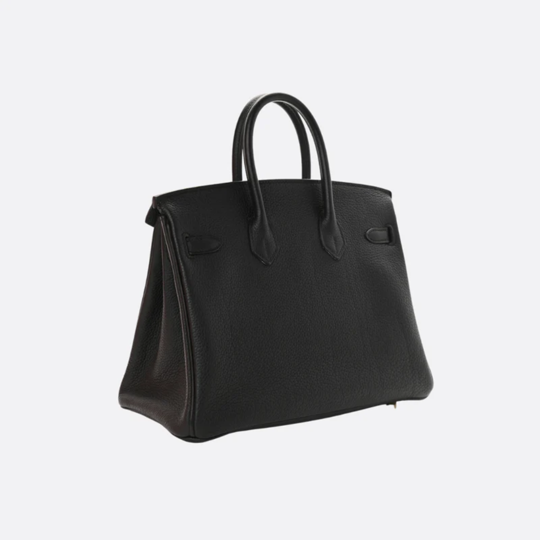 Bag 25 Brk with Gold Hardware in Black