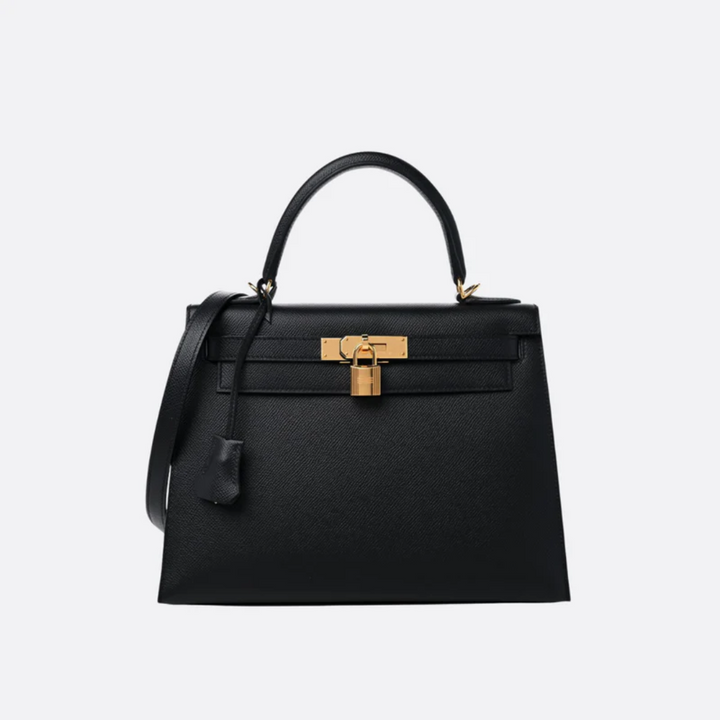 Bag 28 Kly with Gold Hardware in Black